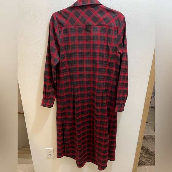 Rise of Dawn Plaid Button-up Maxi Dress - Picture 2 of 5